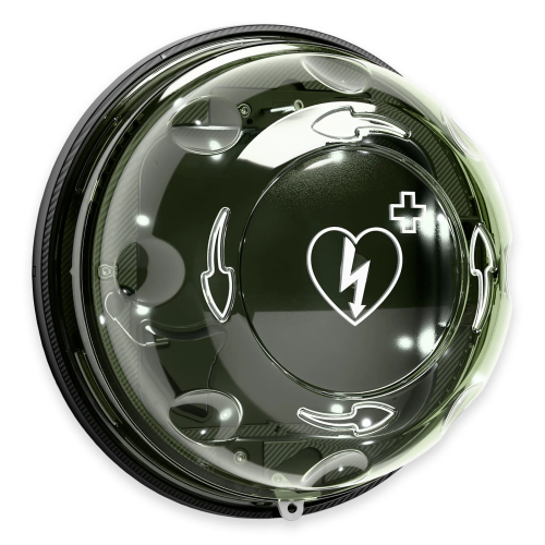 Kapsuła Rotaid zewnętrzna Transparent Green z alarmem